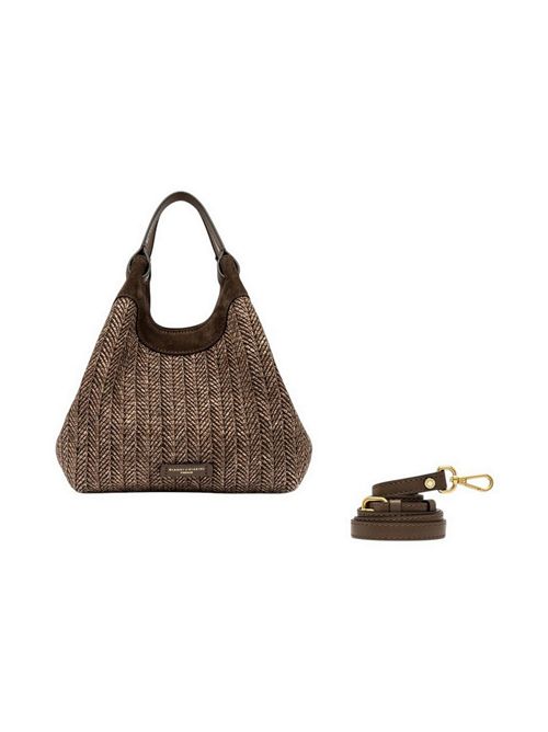 borsa donna dua media in rafia marrone Gianni Chiarini | BS12339-COMMPGLSPG13840